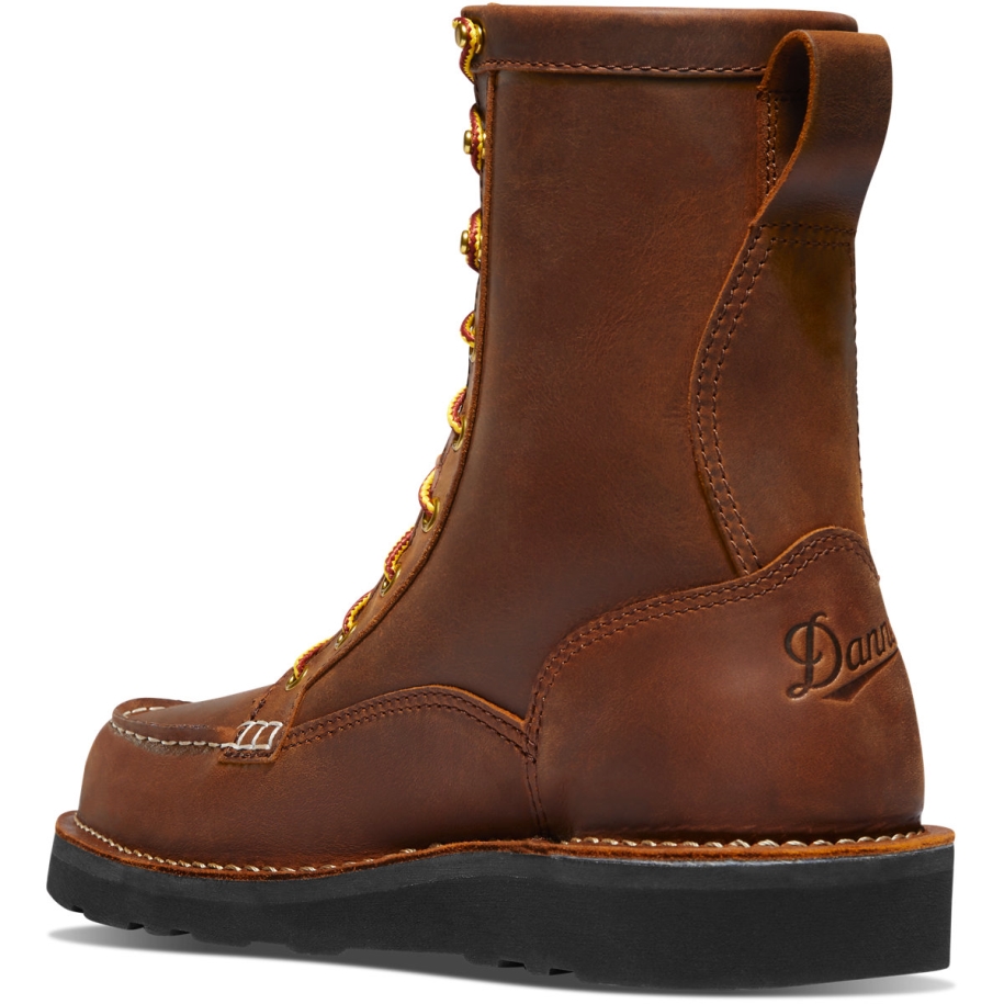 Danner Bull Run Moc Toe 8 Tobacco Black Wedge