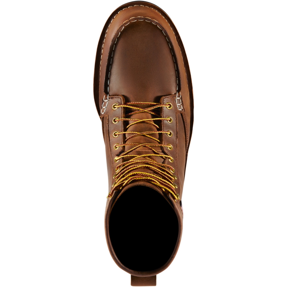 Danner Bull Run Moc Toe 8 Tobacco Black Wedge