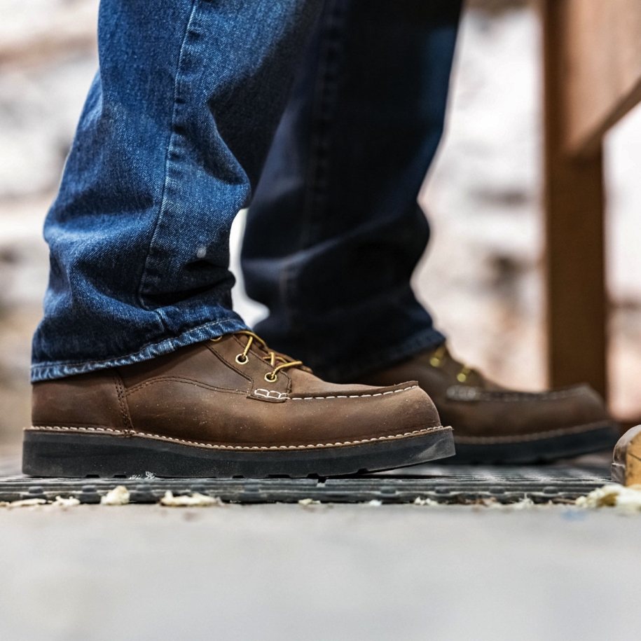 Danner Bull Run Moc Toe 8 Tobacco Black Wedge