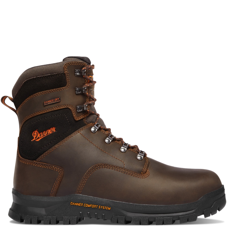 Danner Crafter 8 Brown Insulated 600G Composite Toe - Click Image to Close