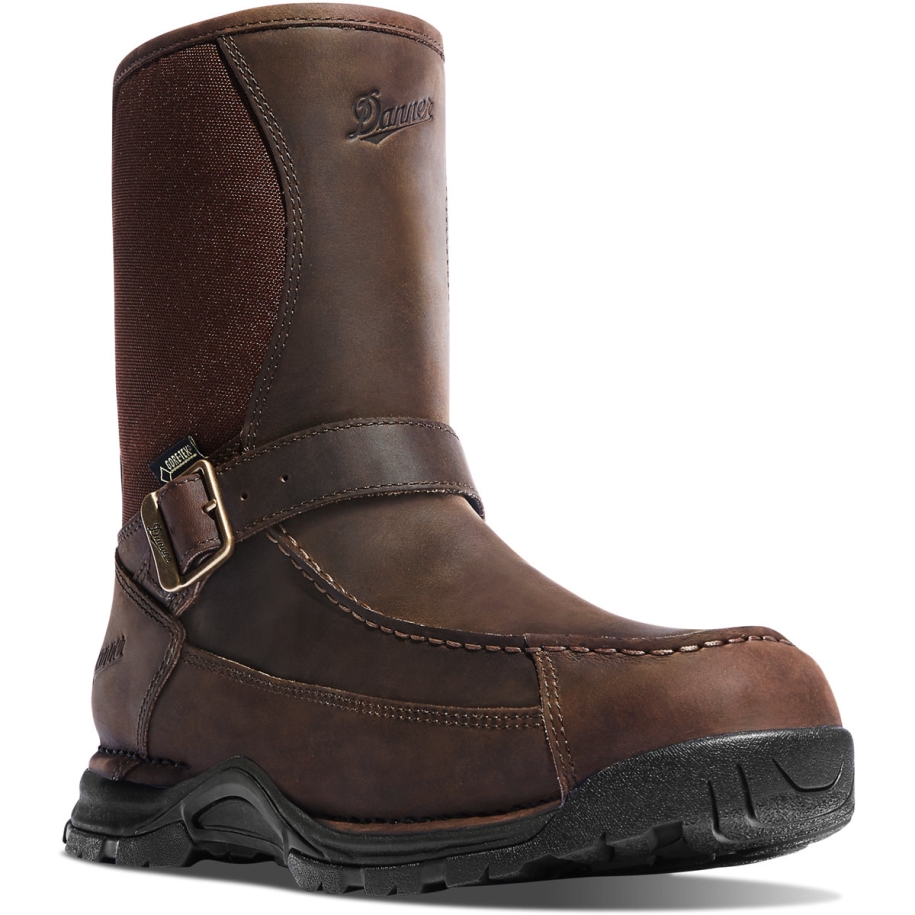 Sharptail Rear Zip 10 Dark Brown Danner